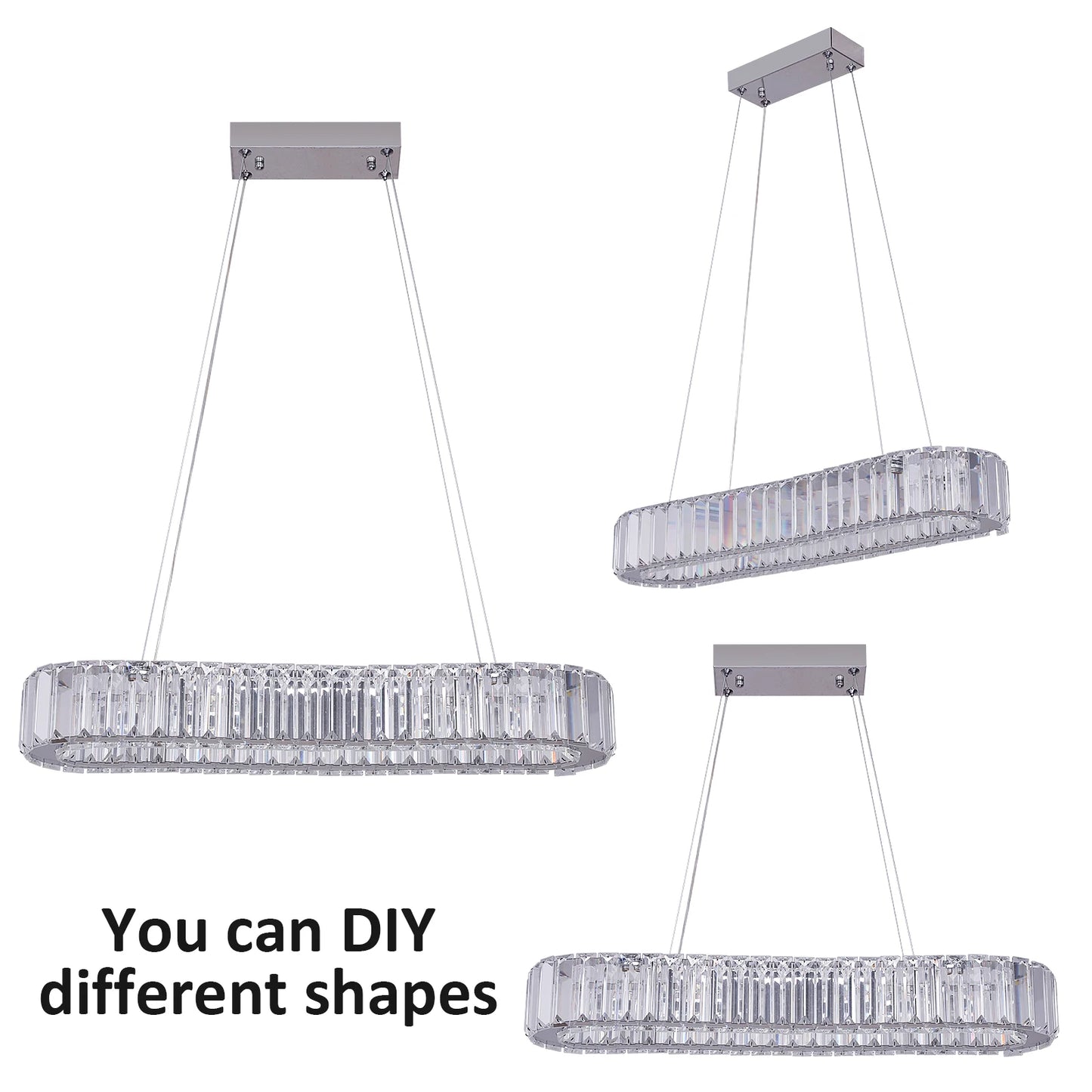 Vinilky Modern Crystal Ceiling Chandelier for Living Room