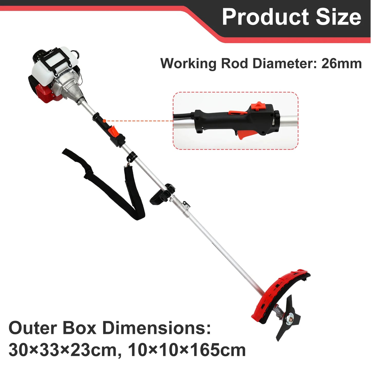 Gas 4 Stroke Weed Eater 31cc Straight Shaft Trimmer