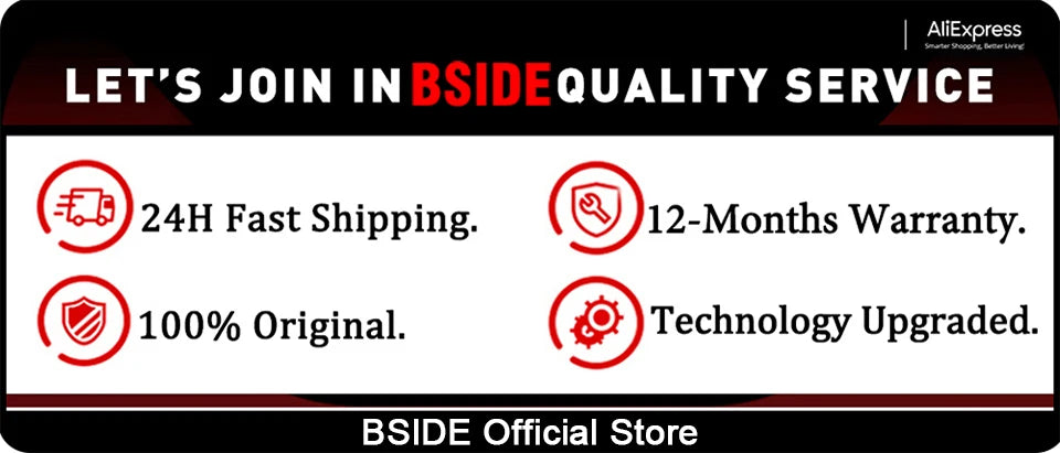 BSIDE ACM91 Digital Clamp Meter 100A DC AC Ammeter
