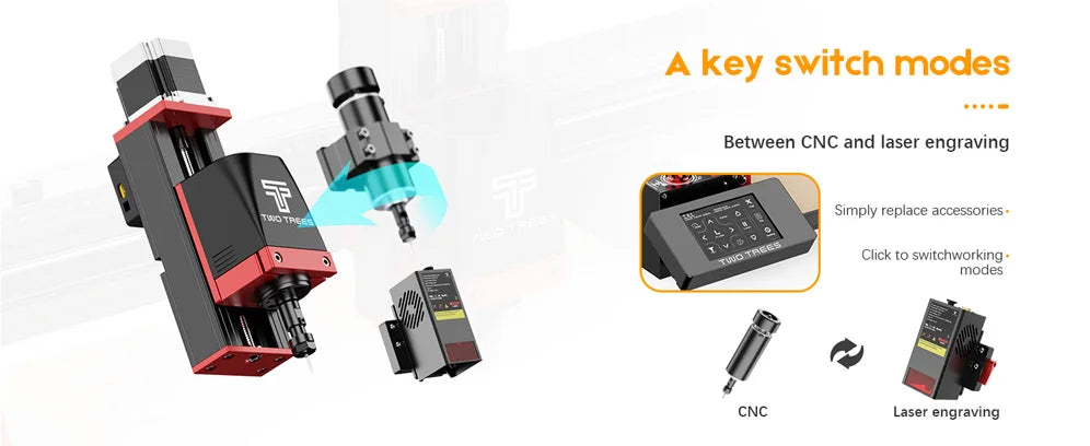 Two Trees TTC450Pro CNC 4 Axis Metal Cutting Router Engraving