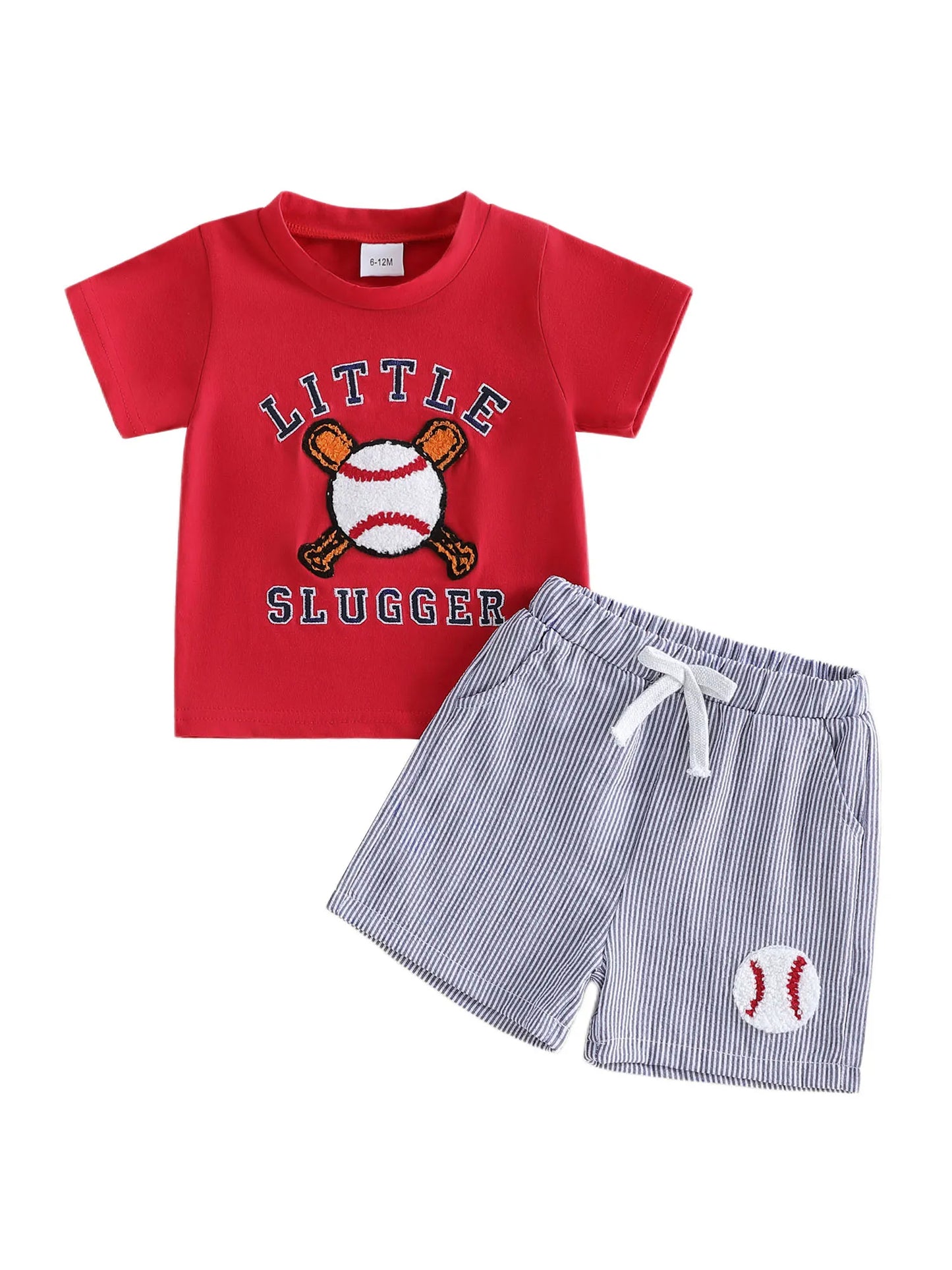 Toddler Girls 2 Piece Short Sleeve Tee Denim Shorts Set