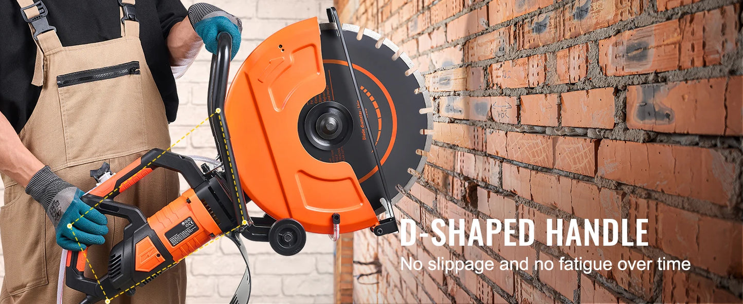 Electric Concrete Saw 3200W 15A Motor Wet Cutting Tool