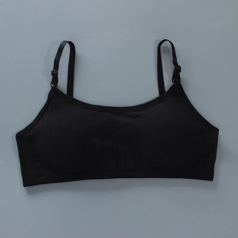 Teenage Girls Training Bra Seamless Cotton Spandex Vest Bra