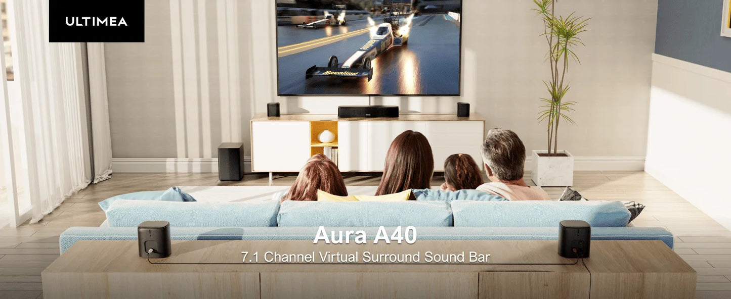 ULTIMEA 7.1ch Virtual Surround Sound Bar With App Control
