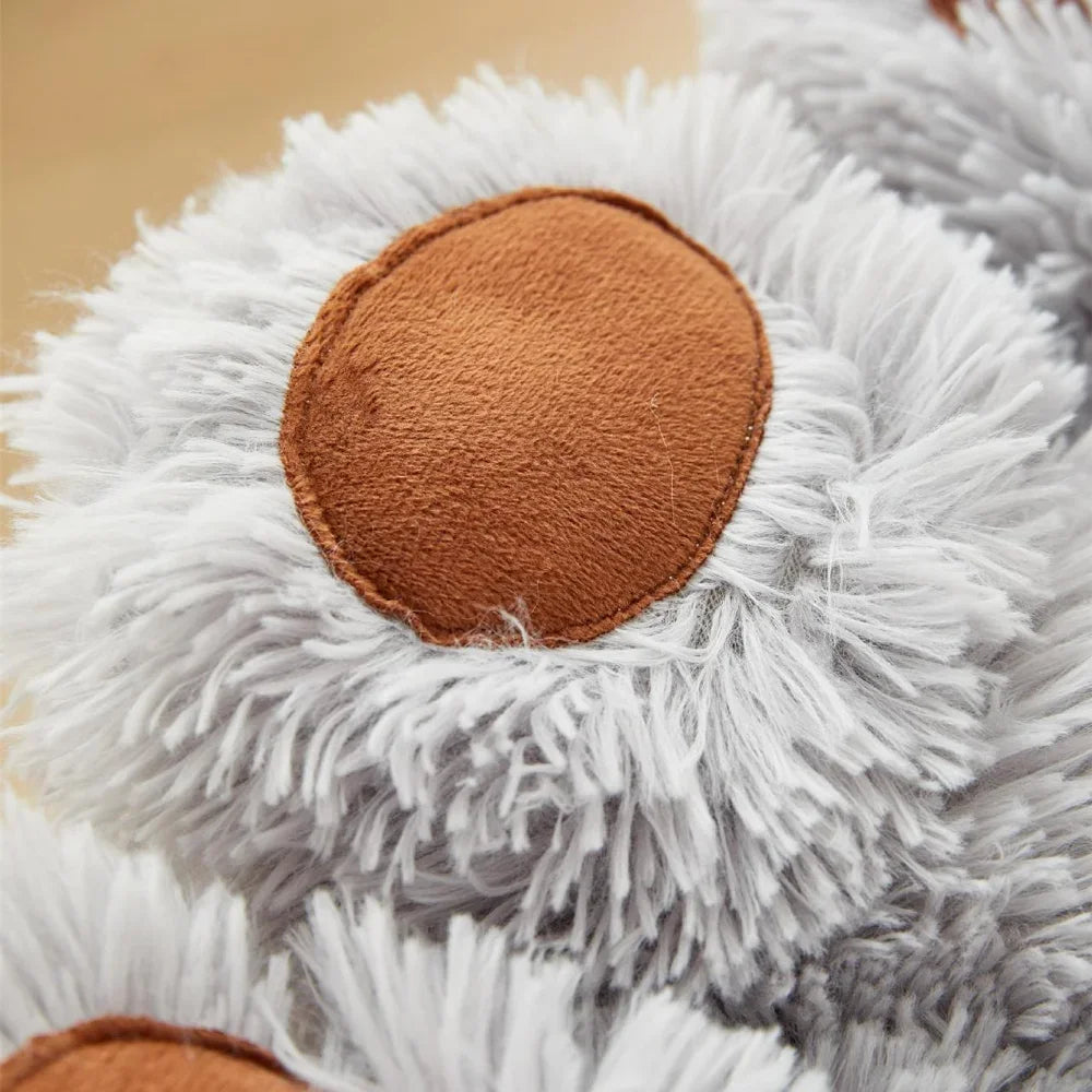 NONECN Fluffy Dog Bed Sofa Plush Kennel Mat For Pets