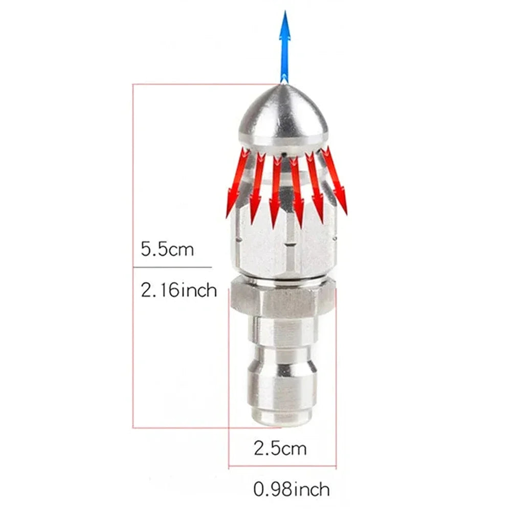 Shunmaii Sewer Jetter Nozzle for Pressure Washer Drain Cleaning