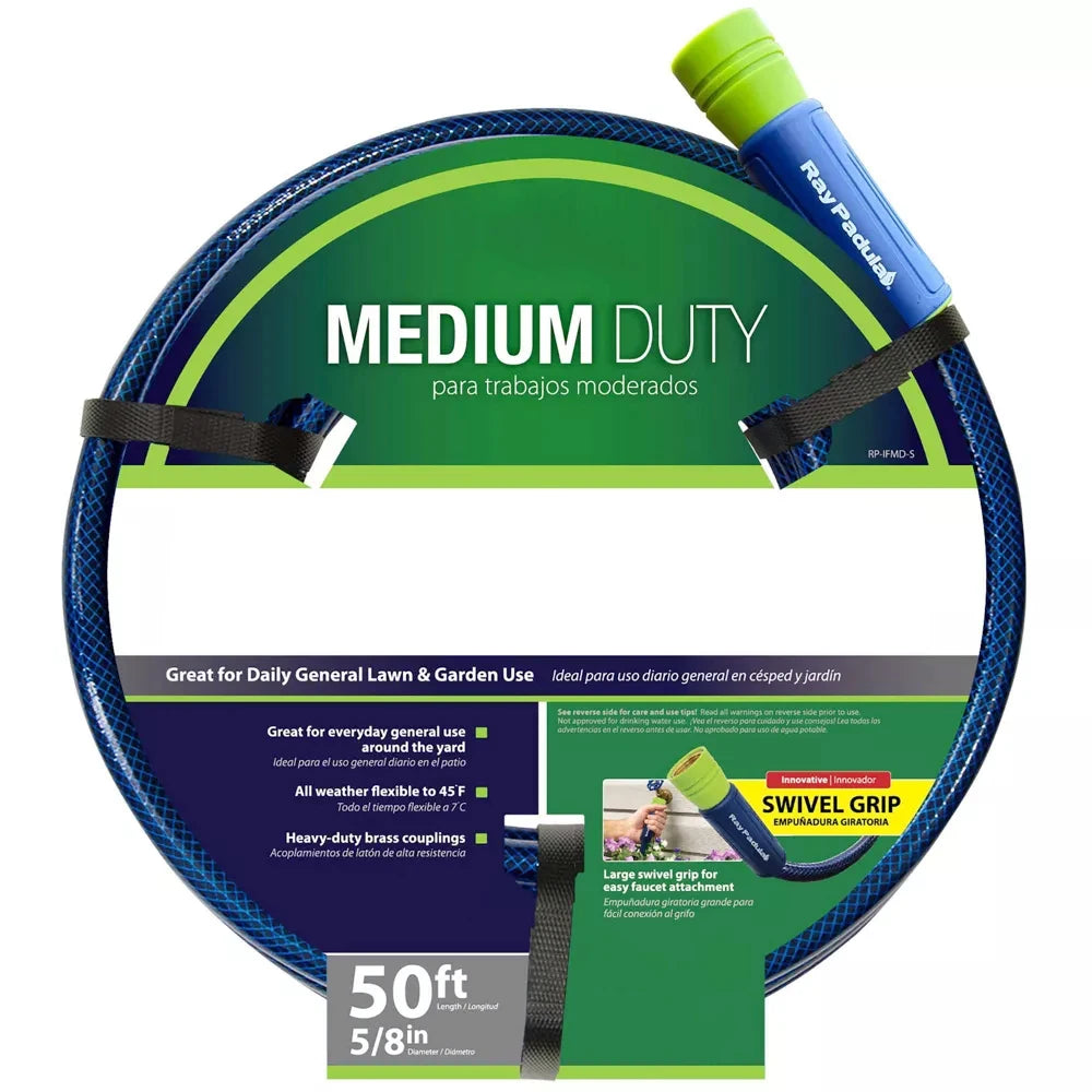 Flexible Garden Hose Leak Resistant Coupling Medium Duty PVC