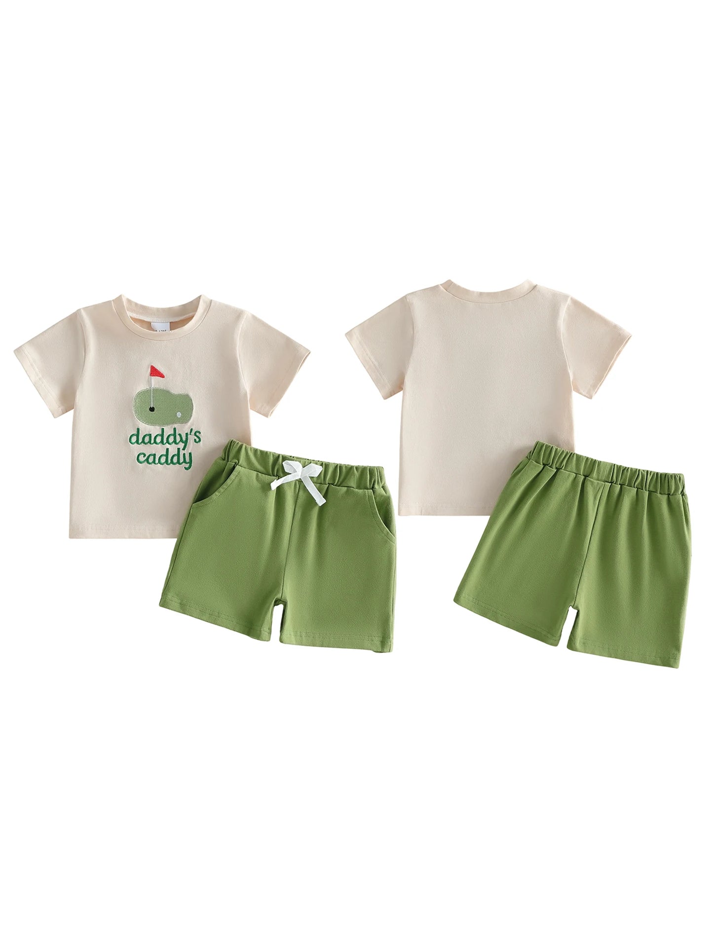 Infant Boy 2 Piece Golf Shirt and Matching Shorts Set