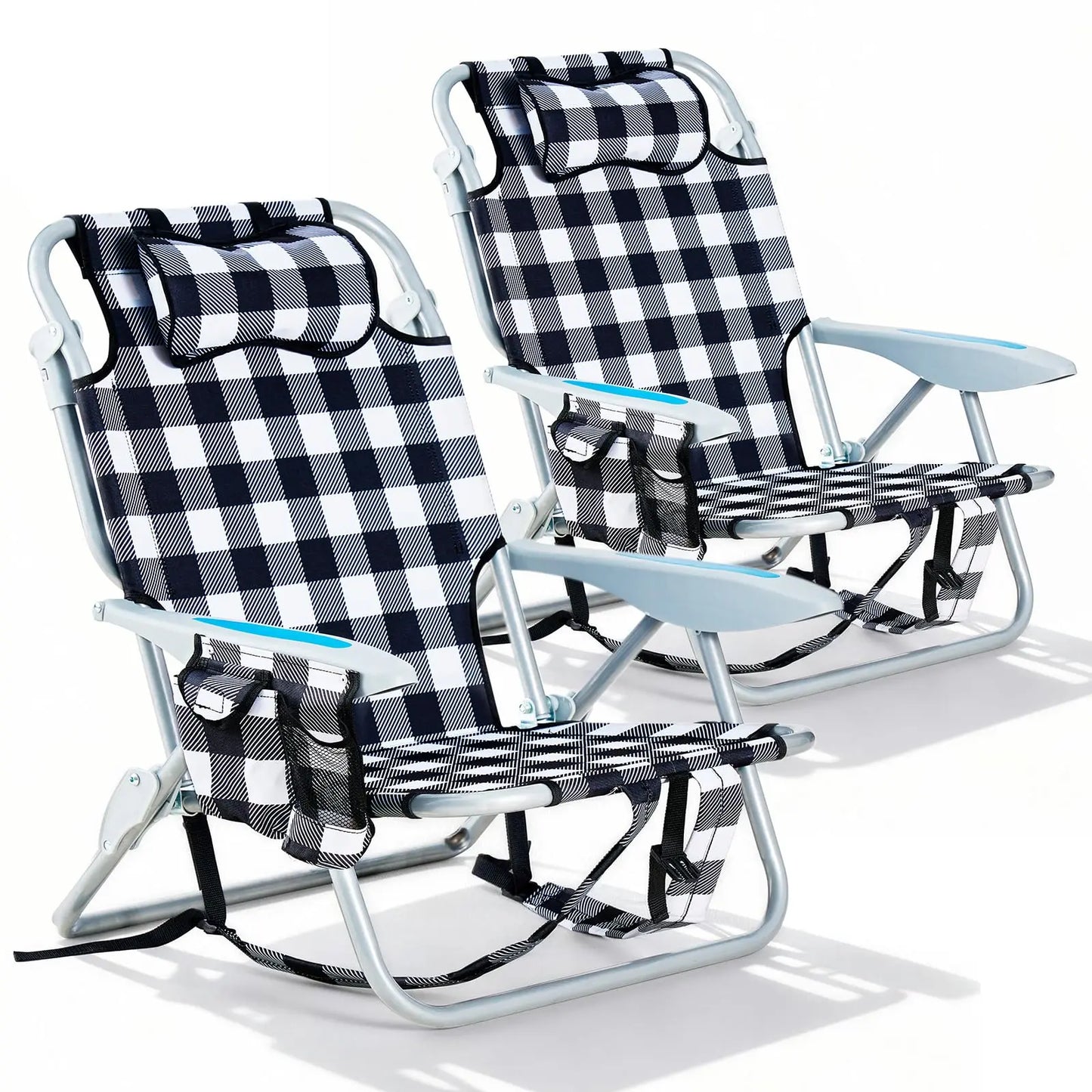 XIAOLANG Lightweight Portable Camping Beach Chair for Adults Five Positions