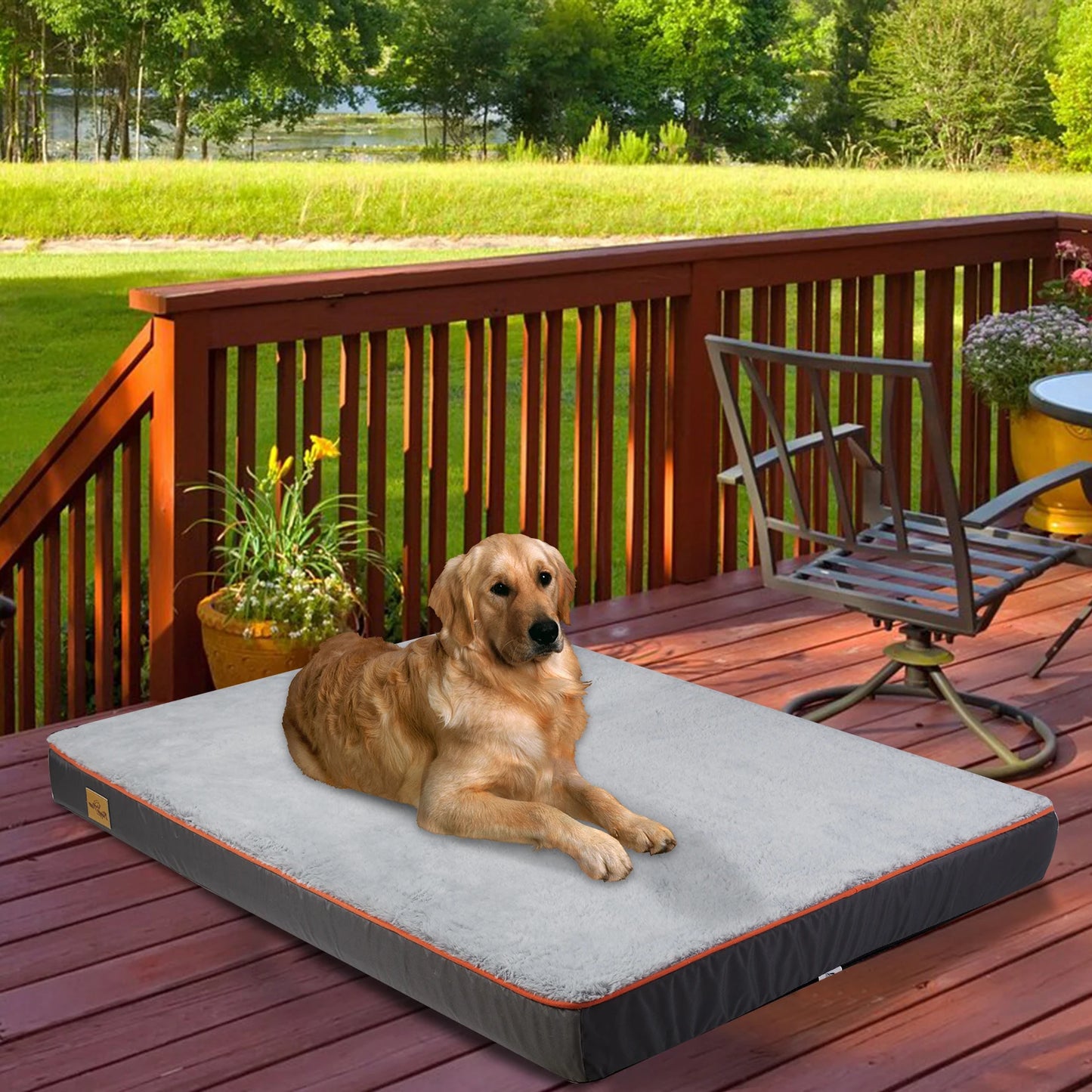 BINGOPAWCN Orthopedic Dog Bed Waterproof With Memory Foam