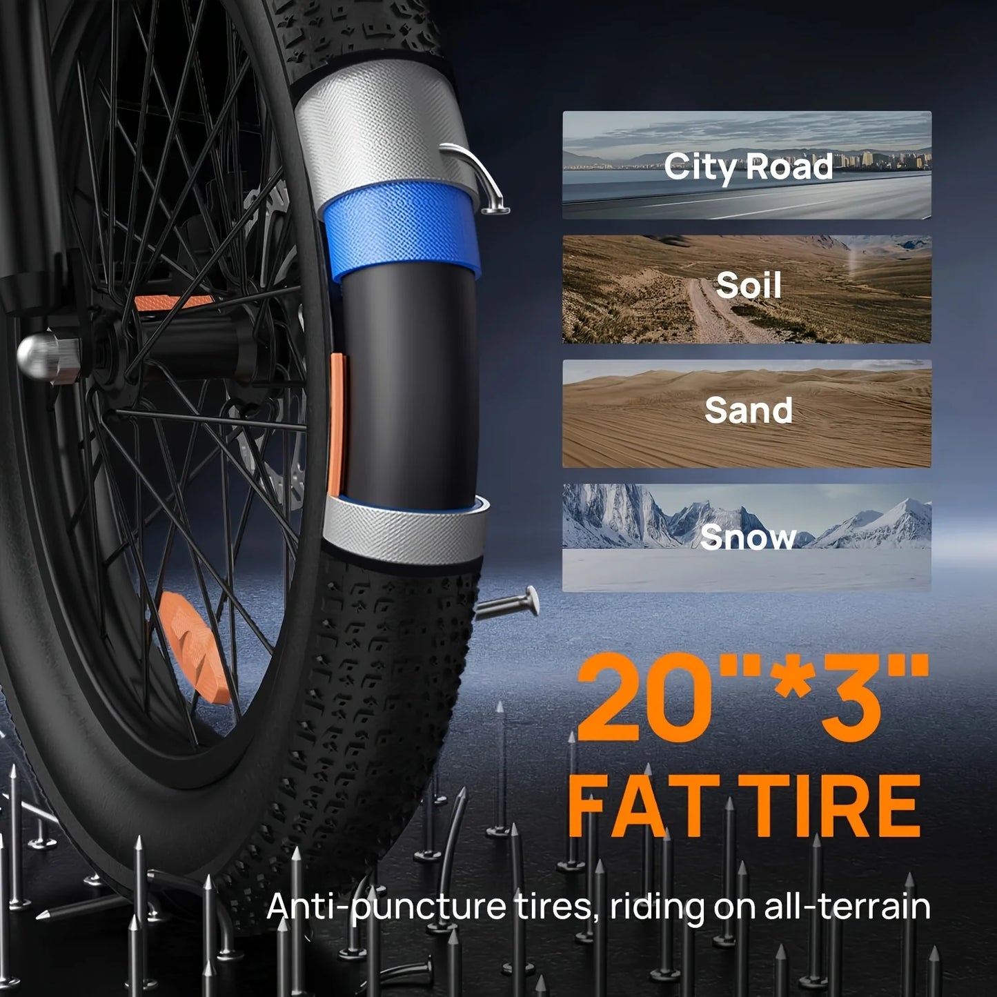 URLIFE E20 1000W Electric Bike With 48V 13Ah Removable Battery