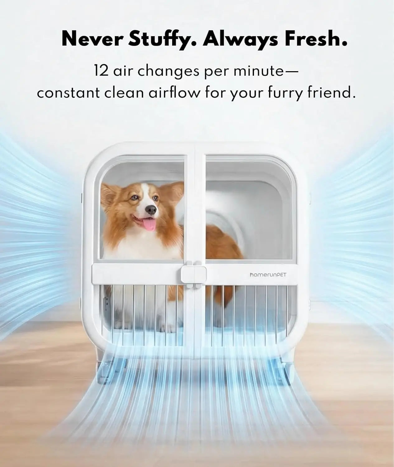 135L Pet Dryer Box Ultra-Quiet Smart Temp Control 360° Hands-Free Safe Drying Dogs Cats Multi-Pet, Custom