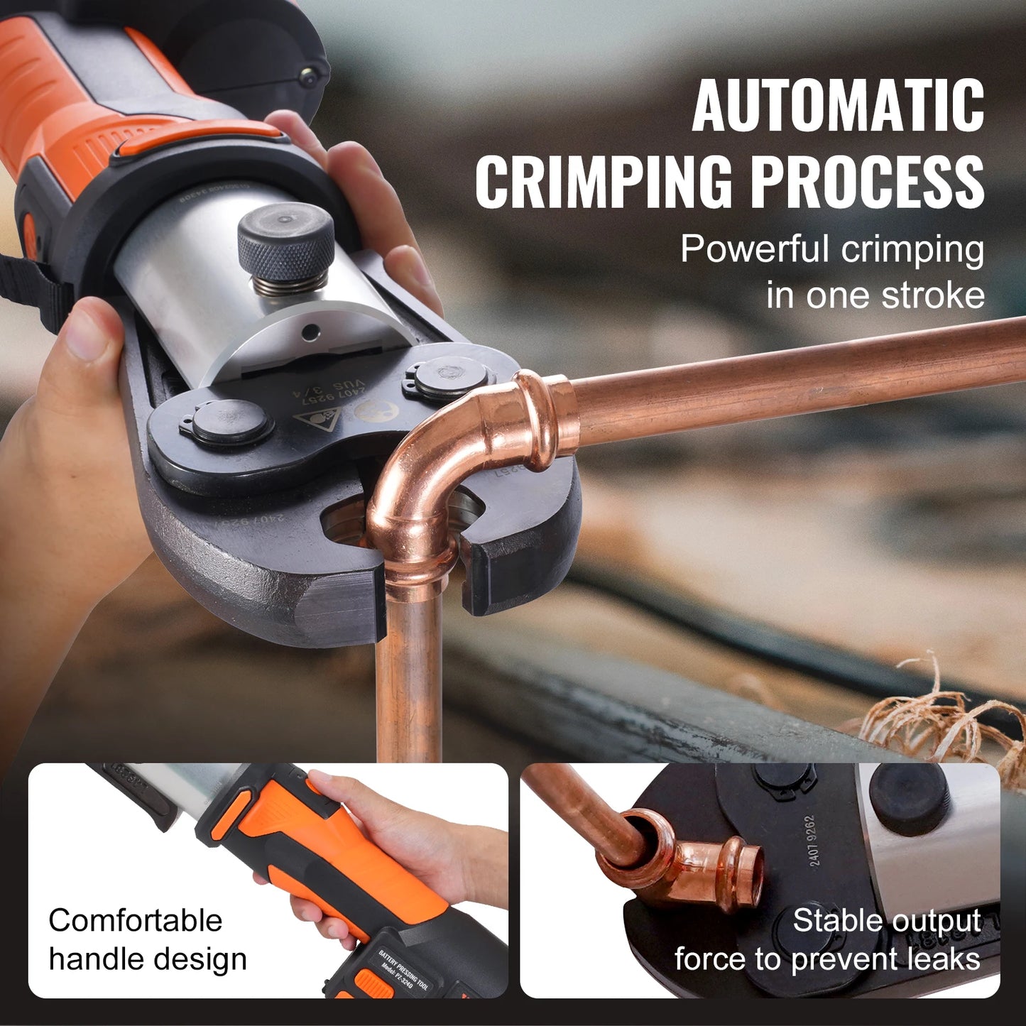 SucceBuy 18V Brushless Pipe Crimping Tool For Copper Pipes