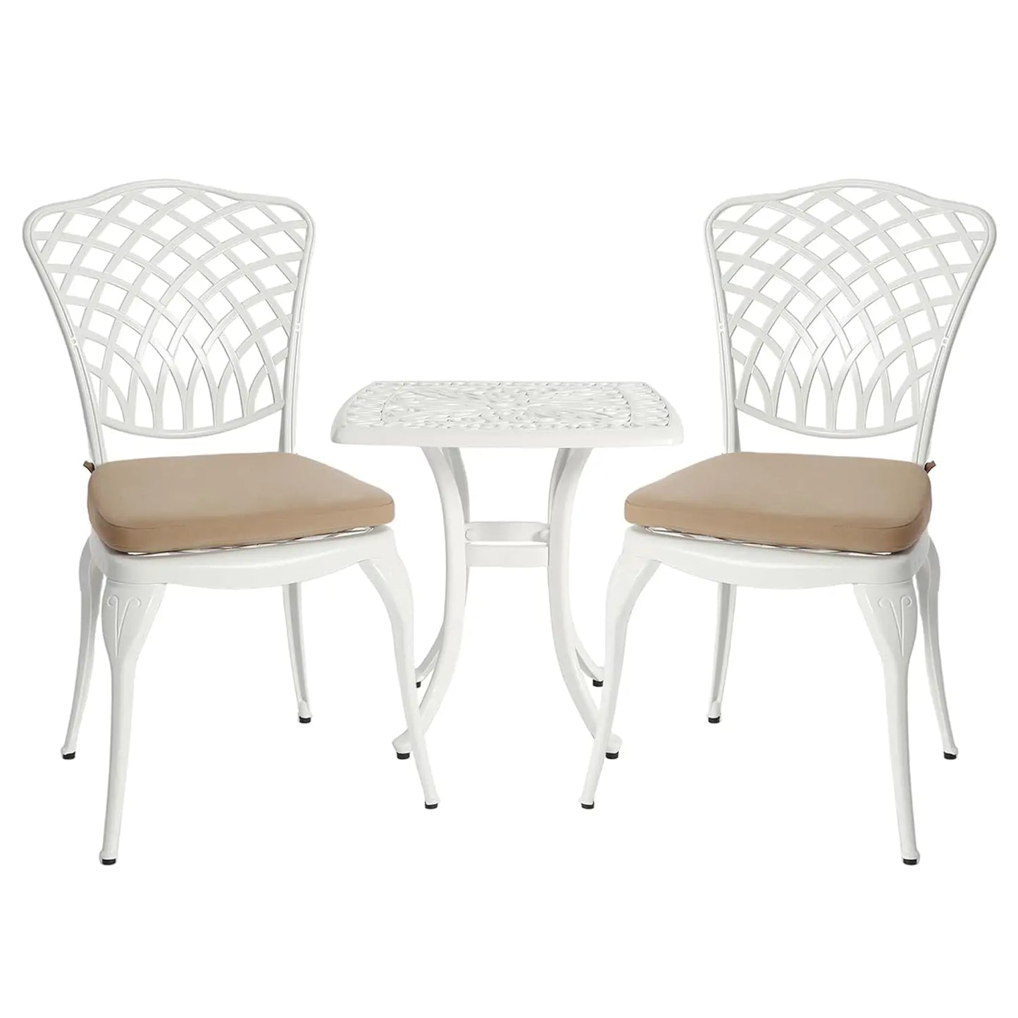 Bistro Table And Chairs Set Outdoor Patio Cast Aluminum