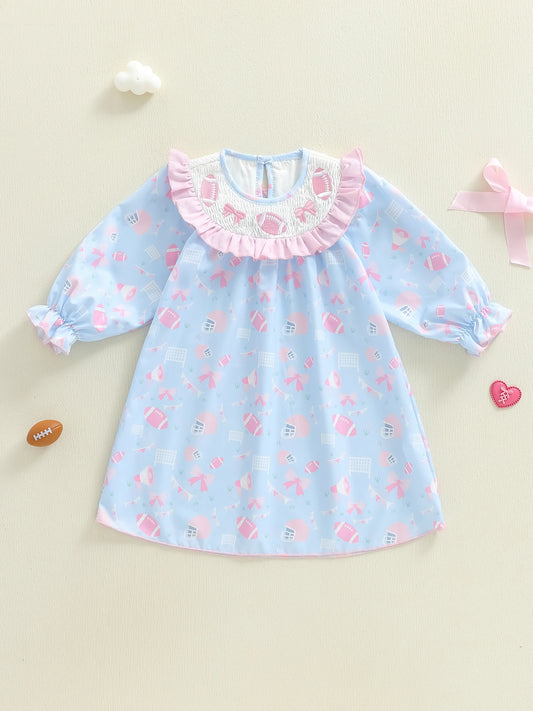Infant Girls Floral Print Ruffle Sleeve Bowknot Romper Headband Set