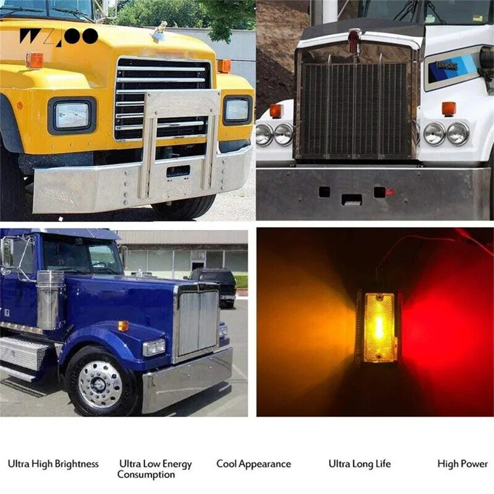 Dual Face 39 LED Turn Signal Lights for Truck Trailers