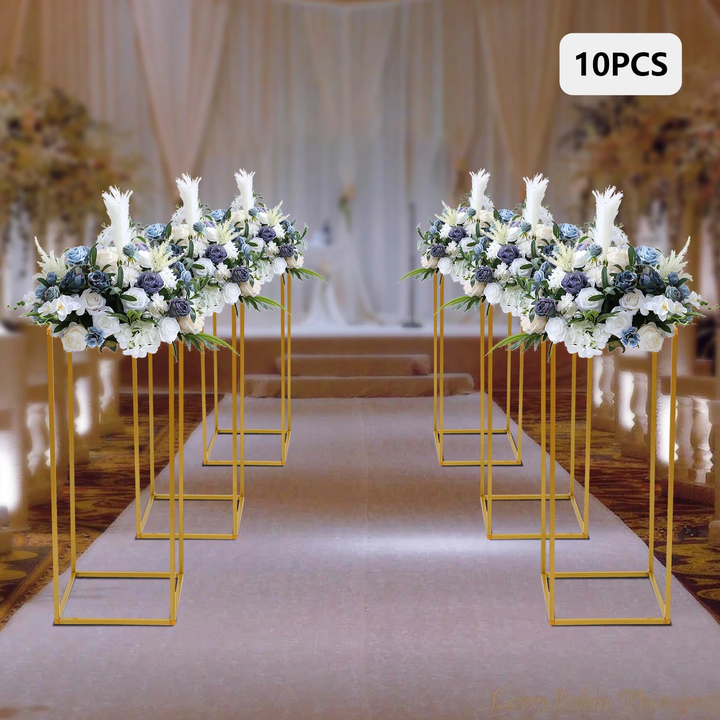 Wedding Flower Stand Set Metal Column Rack Balloon Holder Decor