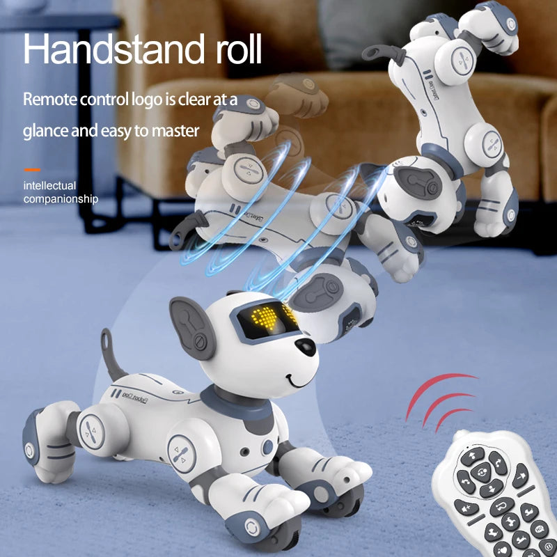 Kelaton RC Robot Dog Voice Command Programmable Toy With Touch Sensor Music