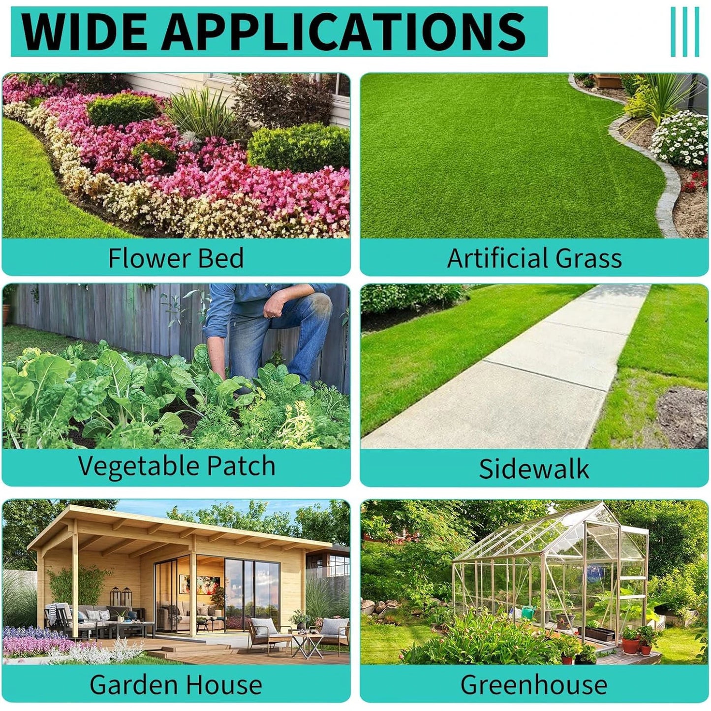 TWISTER.CK Weed Barrier Fabric Heavy Duty Landscape Ground Cover