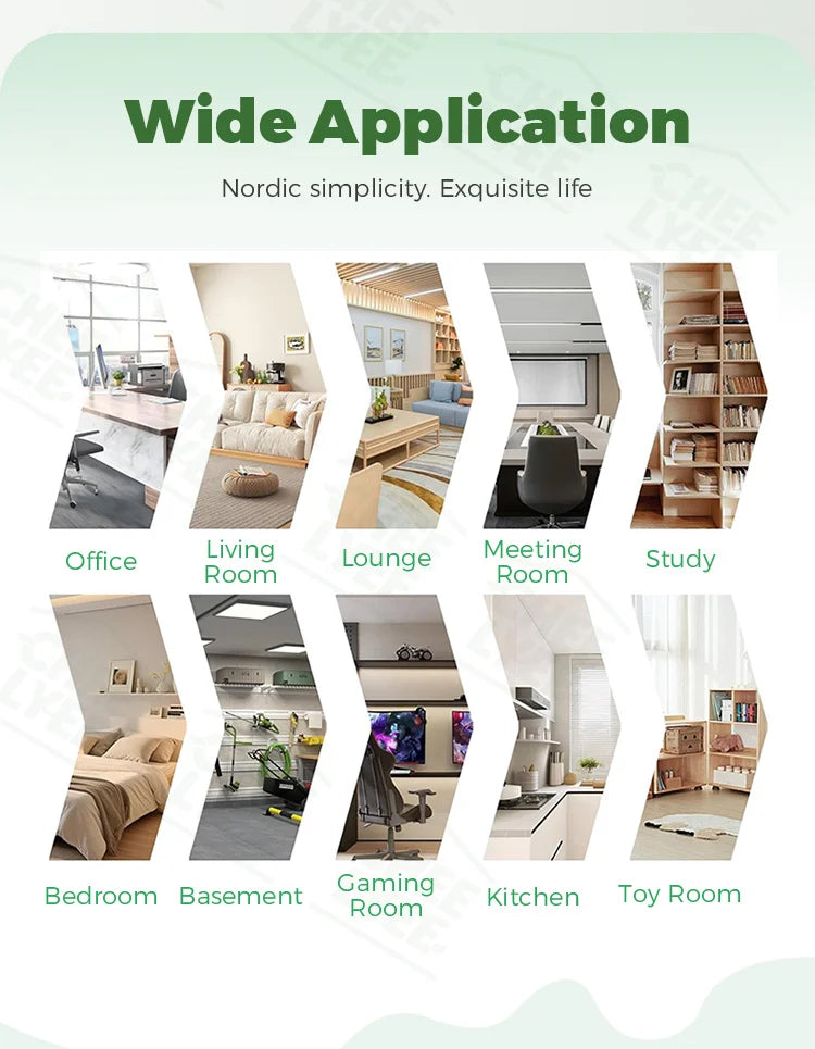 Self Adhesive Wooden Wall Stickers 10 Piece Pack Indoor Use