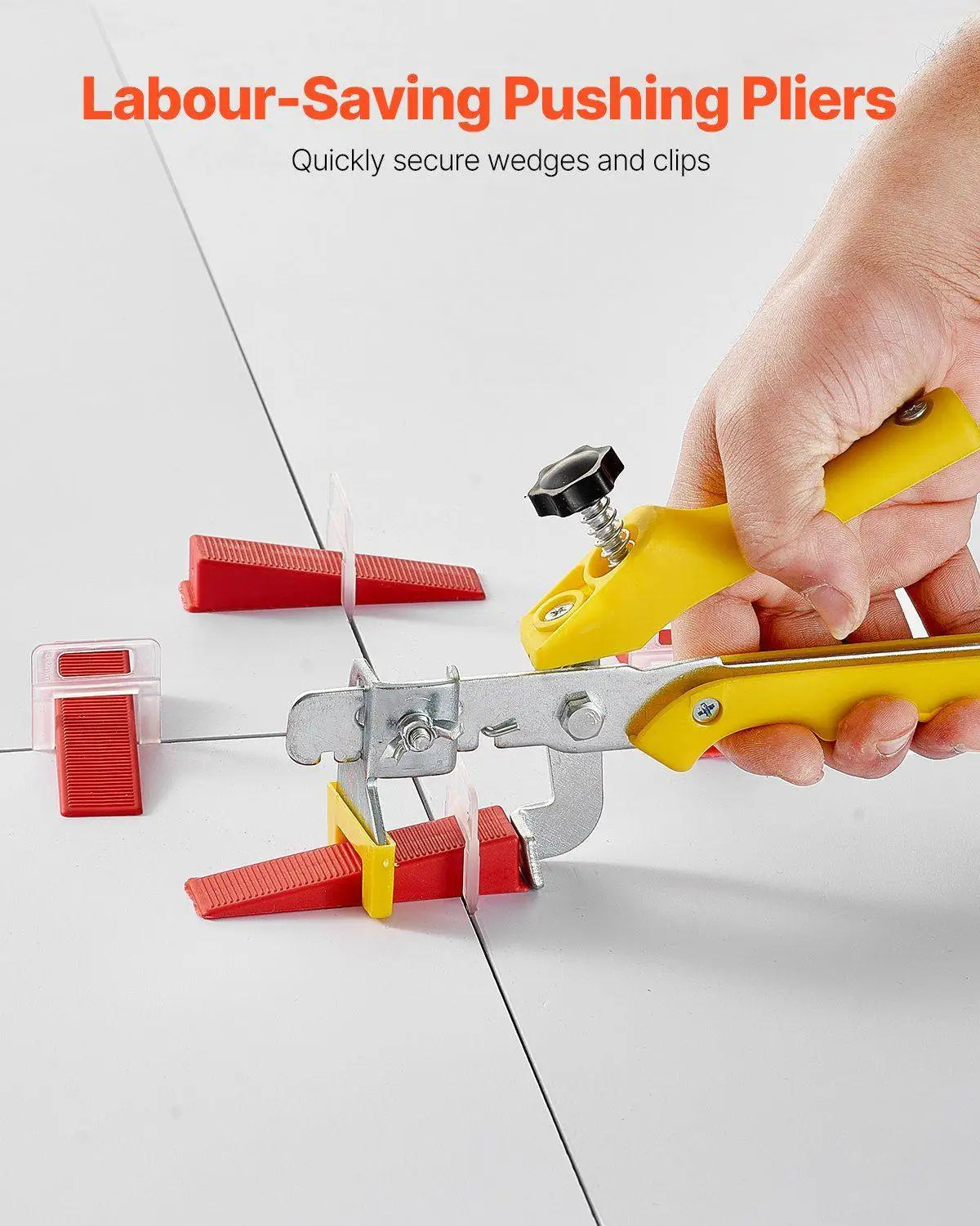 Tile Leveling Clips 700Pc Set With Wedges Pliers Spacing Tool