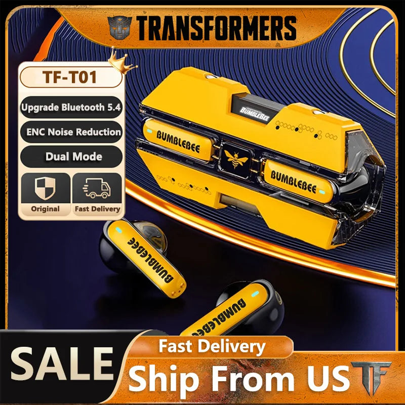 Transformers TF T01 Gaming Earphones Bluetooth ENC Headphones