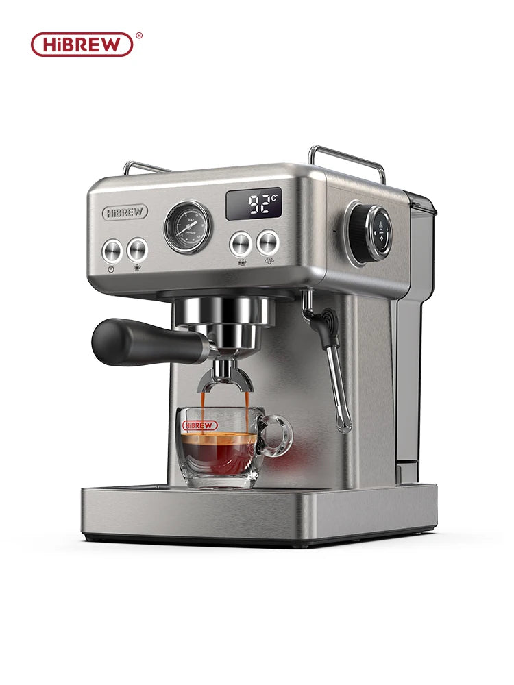 HiBREW 20 Bar Semi Automatic Espresso Temperature Adjustable 58mm Portafilter