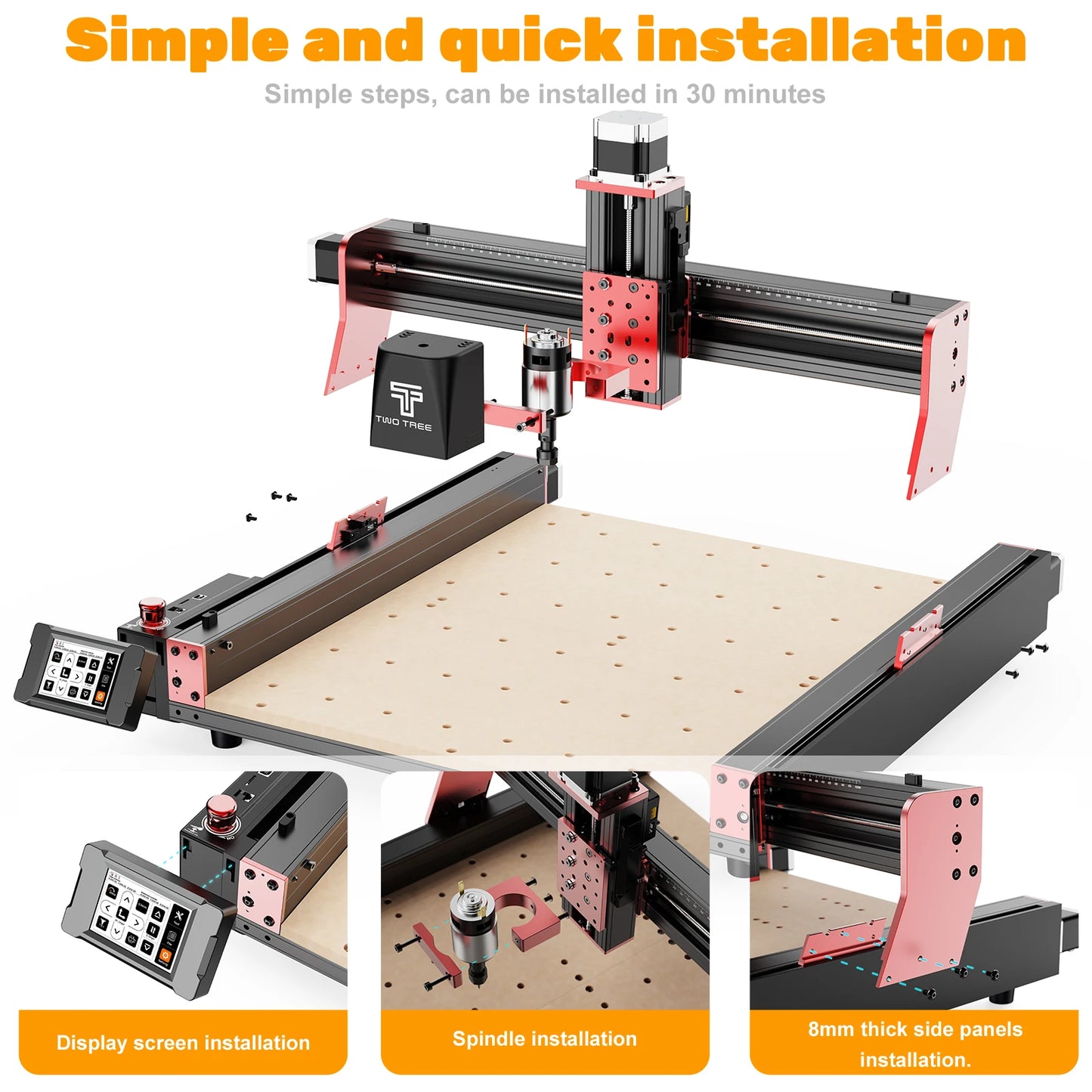 Two Trees TTC450Pro CNC 4 Axis Metal Cutting Router Engraving