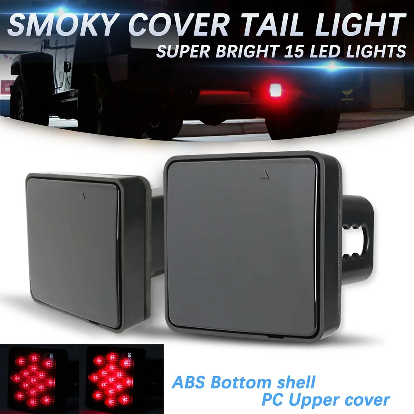 12 LED Brake Light Trailer Hitch Receiver Cover