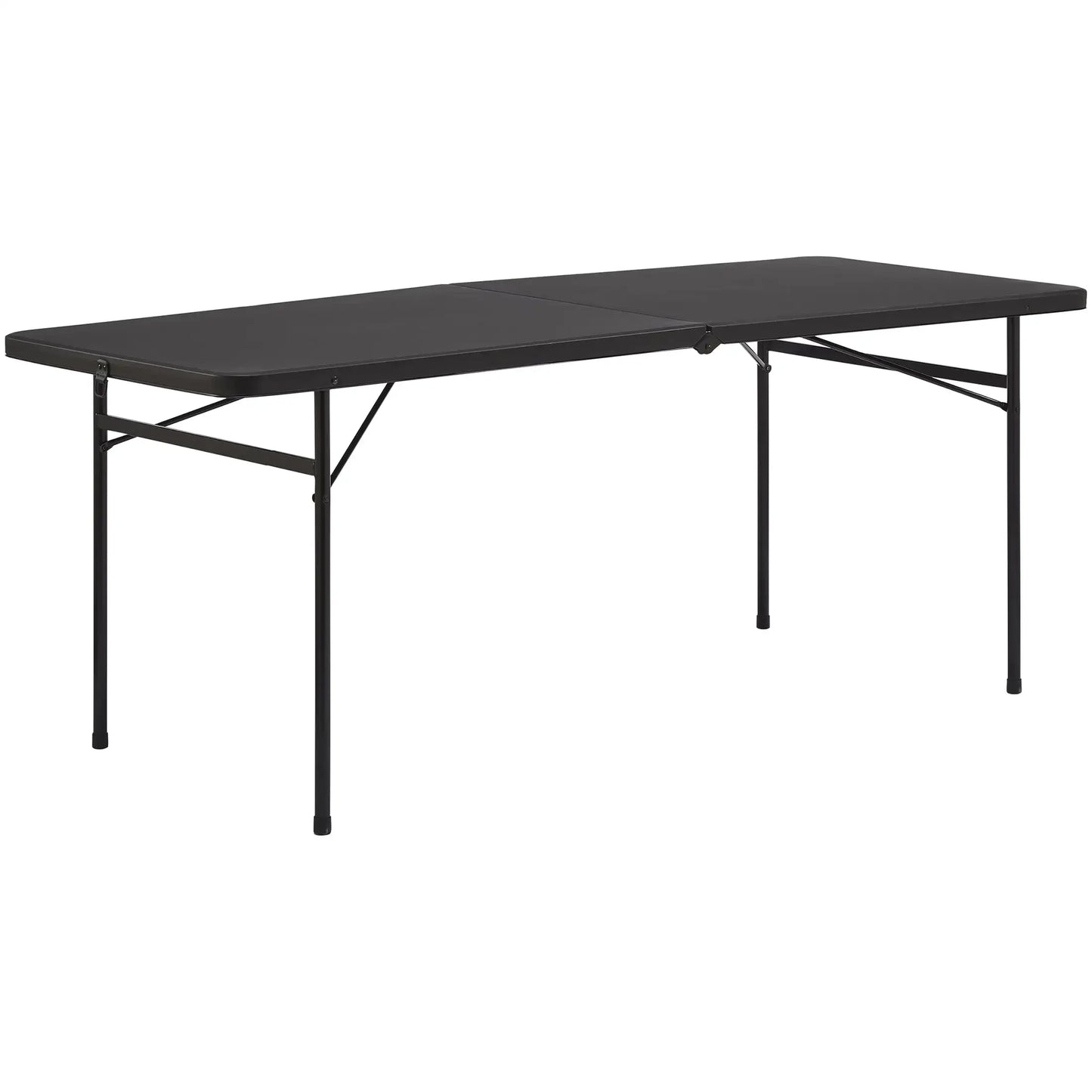 Mainstays Bi Fold Plastic Folding Table Portable For Parties Picnics