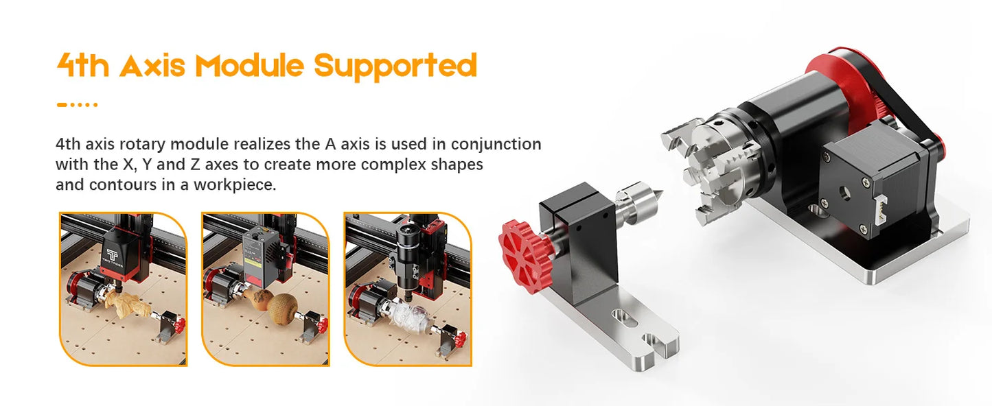 Two Trees TTC450Pro CNC 4 Axis Metal Cutting Router Engraving