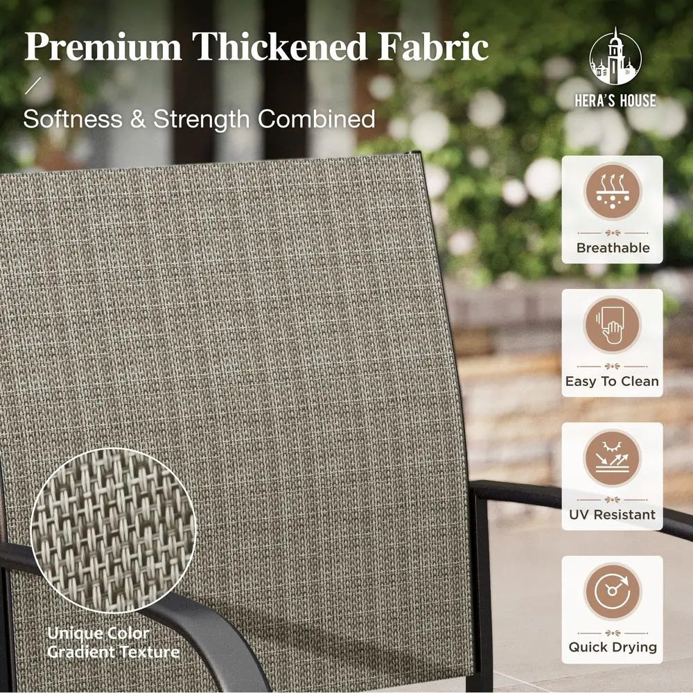 XMSJ 9 Piece Patio Dining Set Outdoor Table And Chairs