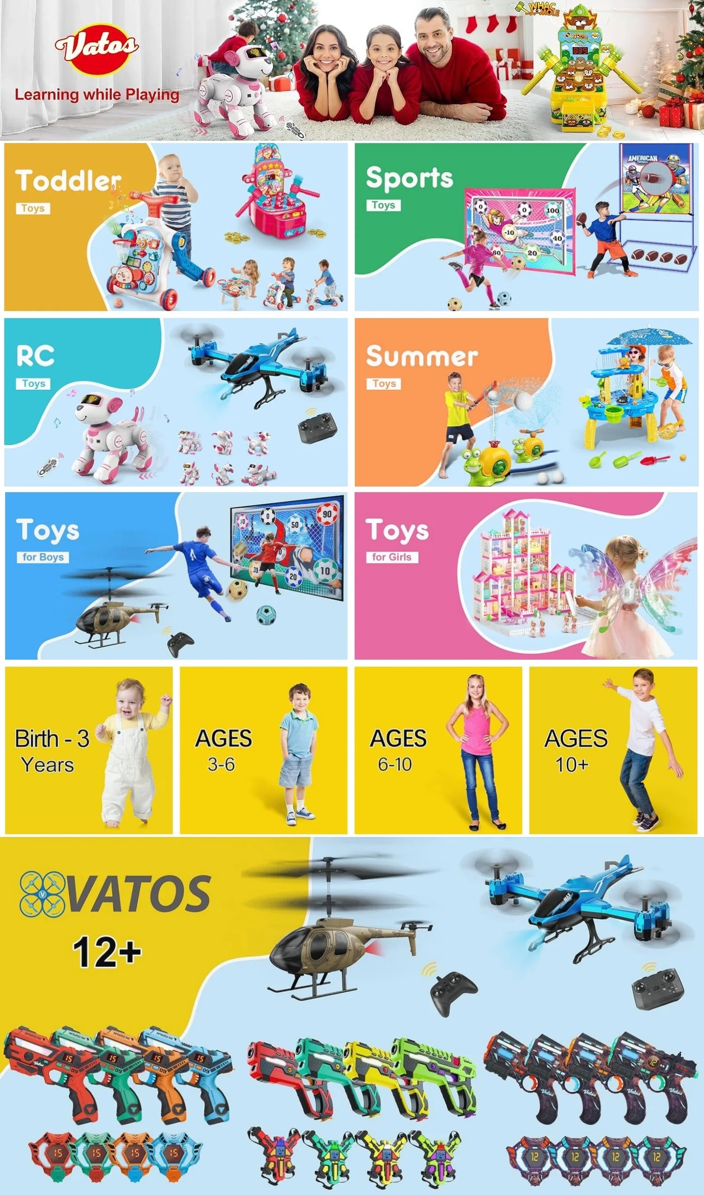VATOS RC Smart Talking Gesture Sensing Robot Toy for Kids