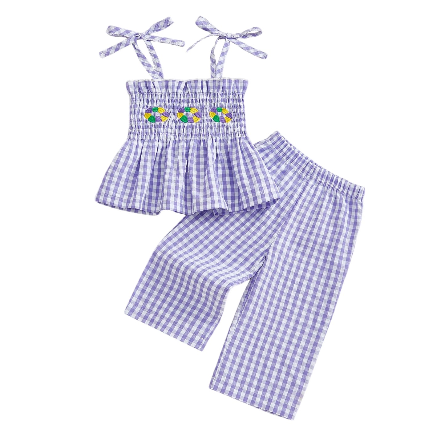 Infant Halloween Pumpkin Embroidered Hoodie Set With Striped Pants