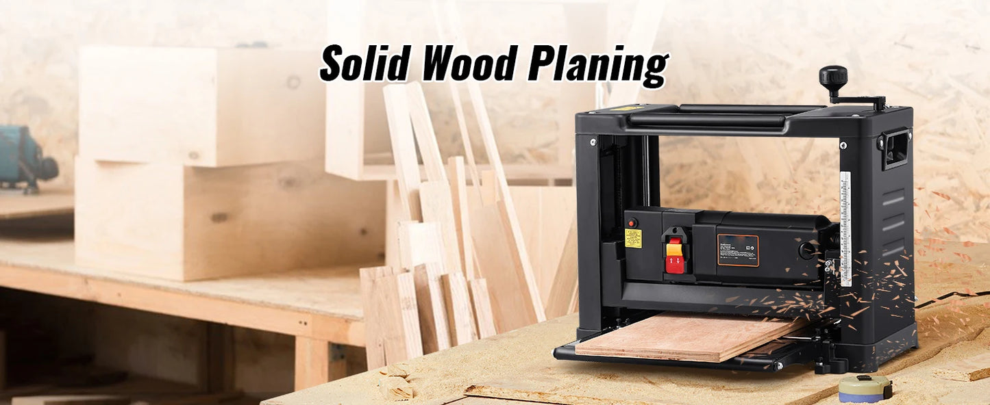 SucceBuy Thickness Planer Benchtop 15 Amp 1800W Low Noise