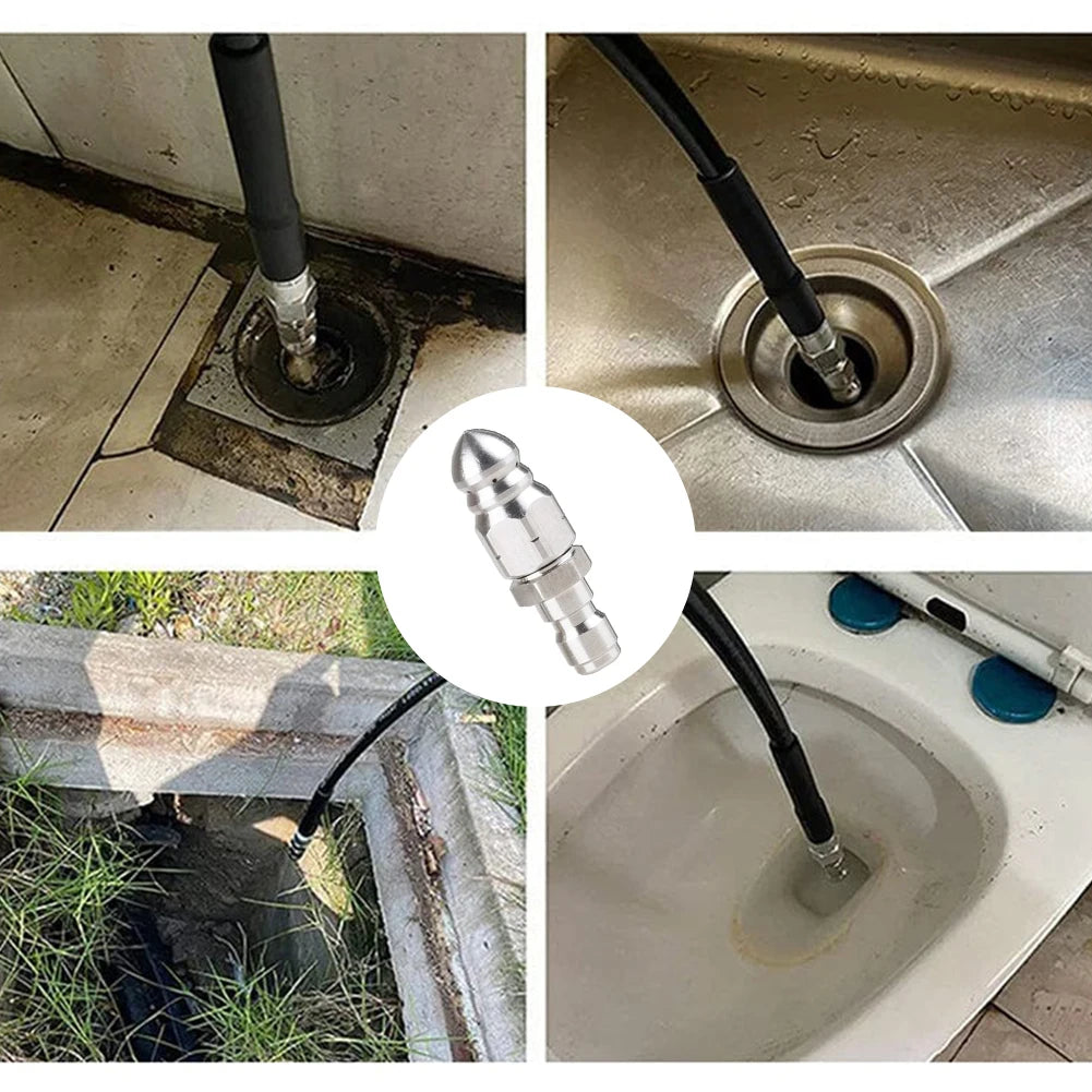 Shunmaii Sewer Jetter Nozzle for Pressure Washer Drain Cleaning