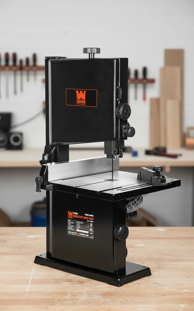 XMSJ Benchtop Band Saw With 2.8 Amp Motor 2500 FPM