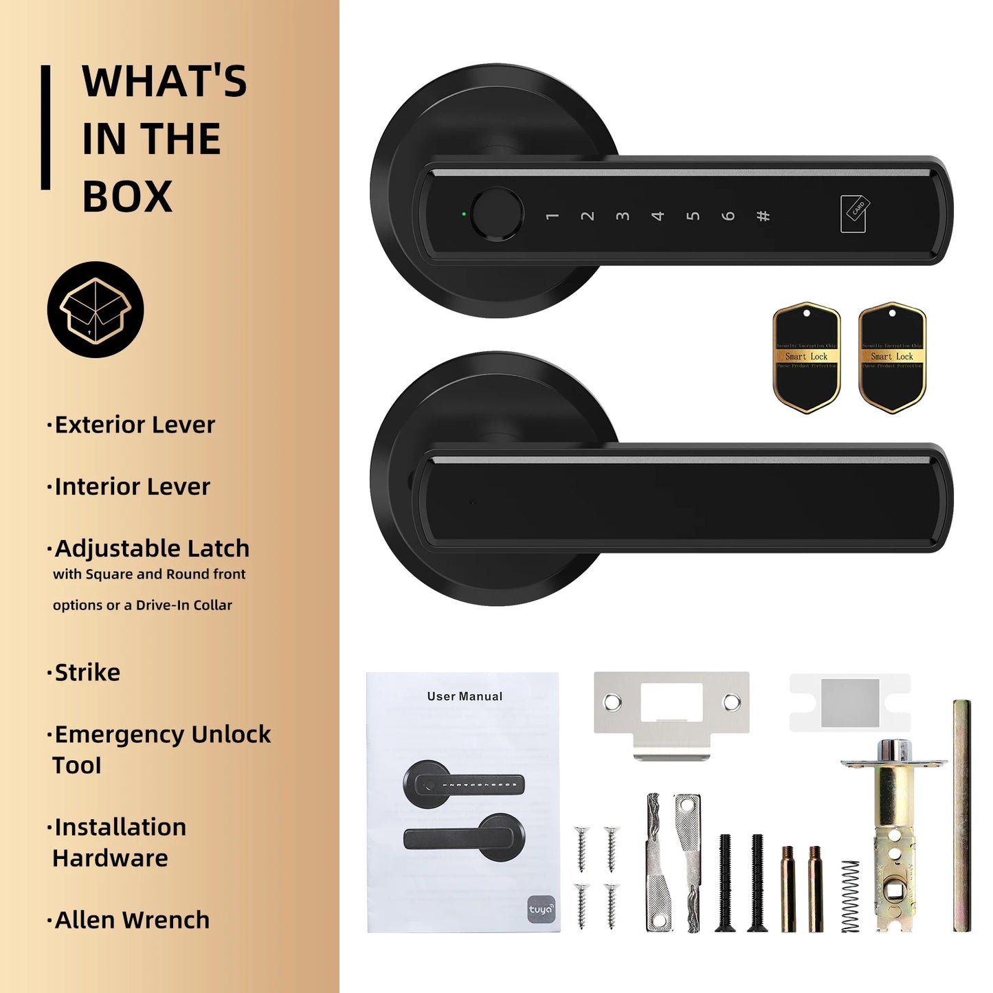 Viladepot Smart Lock With Fingerprint App Control Keypad