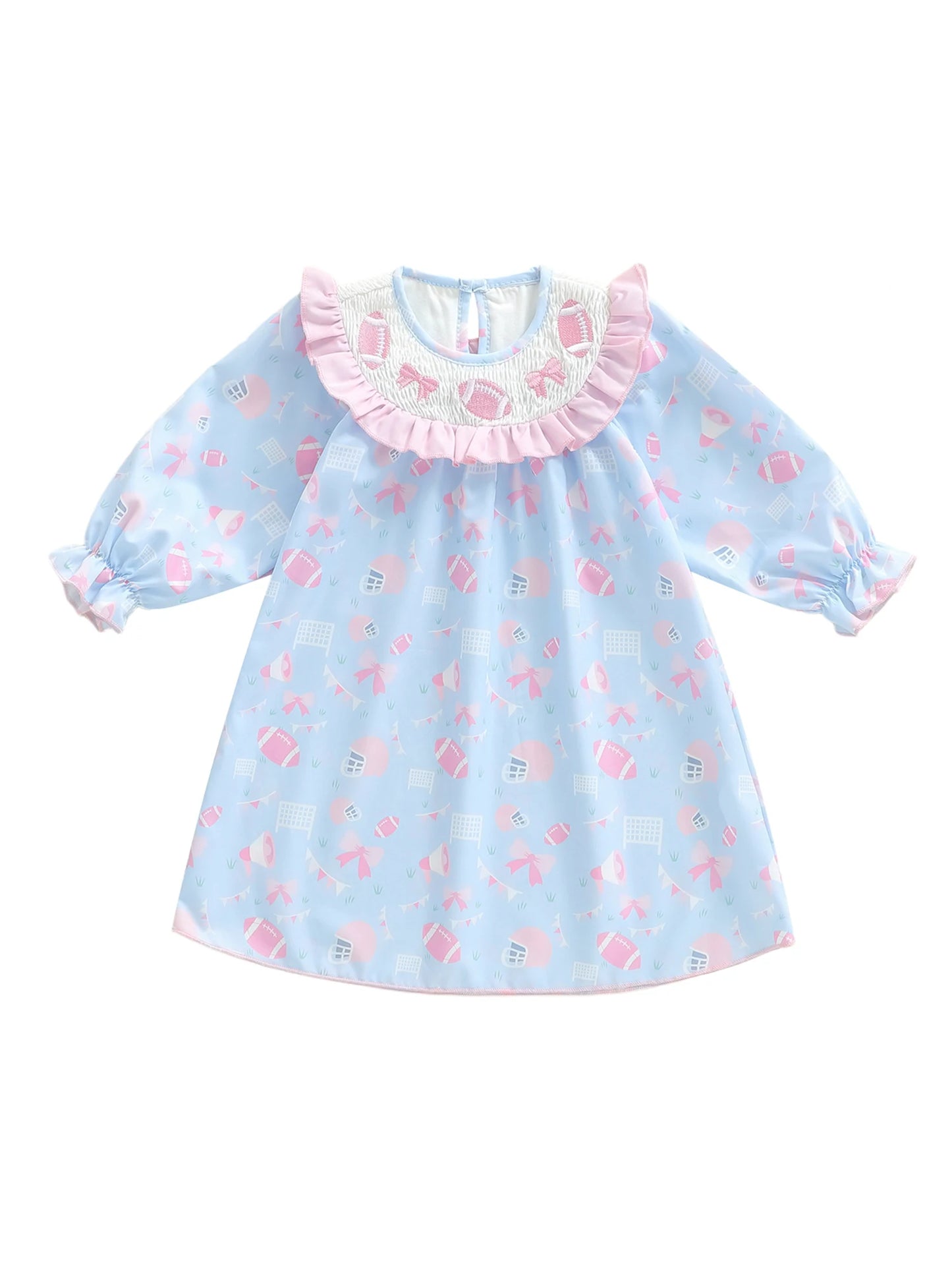 Infant Girls Floral Print Ruffle Sleeve Bowknot Romper Headband Set