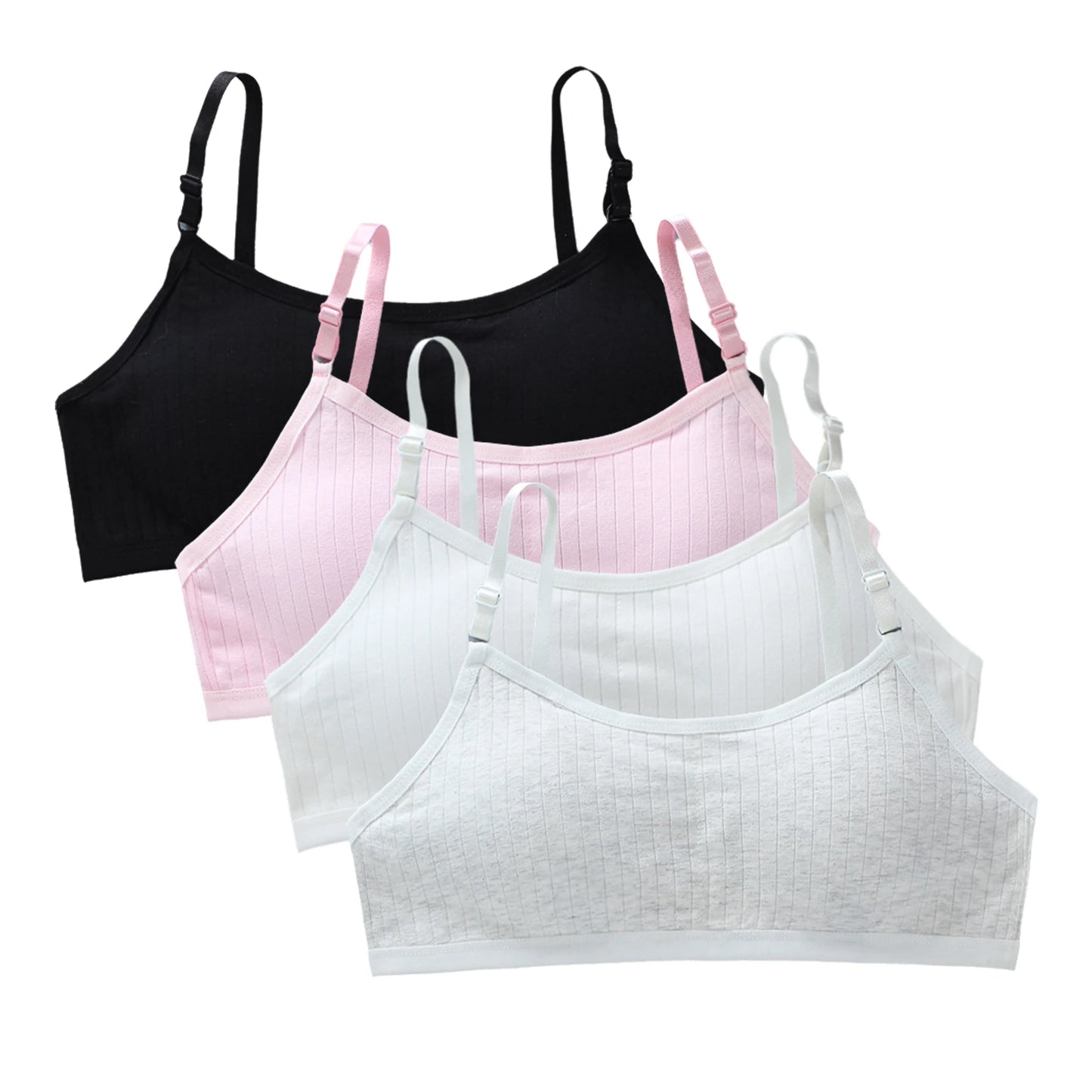 Teenage Girls Training Bra Seamless Cotton Spandex Vest Bra