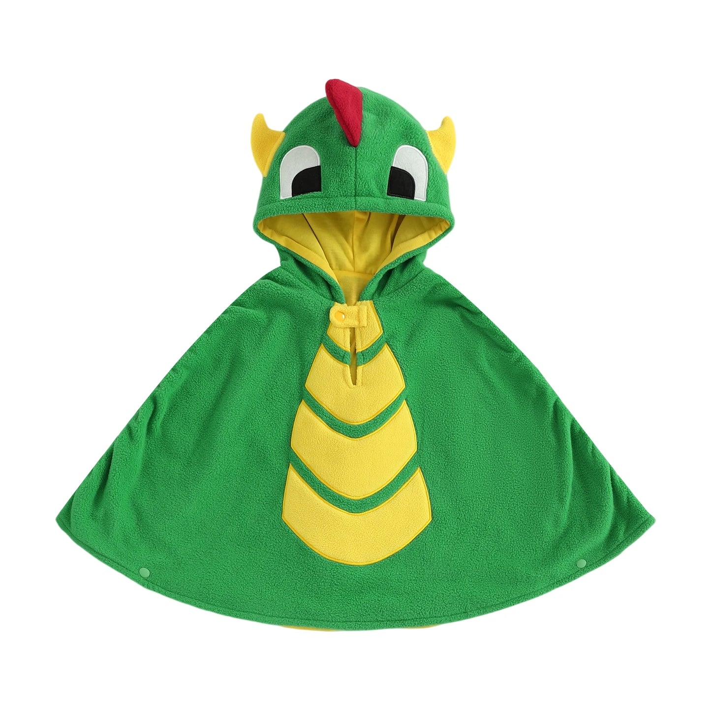 Kids Dinosaur Costume Hooded Cape Dress Up Outfit For Halloween