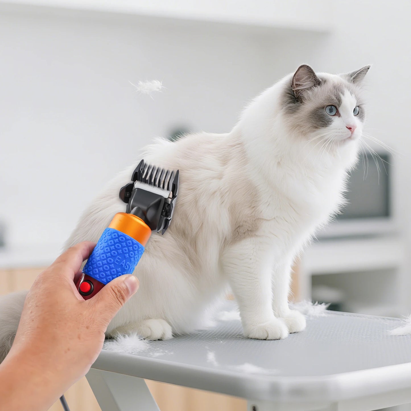 36W Professional Dog Cat Hair Clipper With Detachable Blades