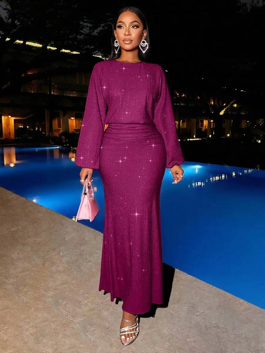 Floor Length Mermaid Hem Bodycon Dress For Party Valentines Day