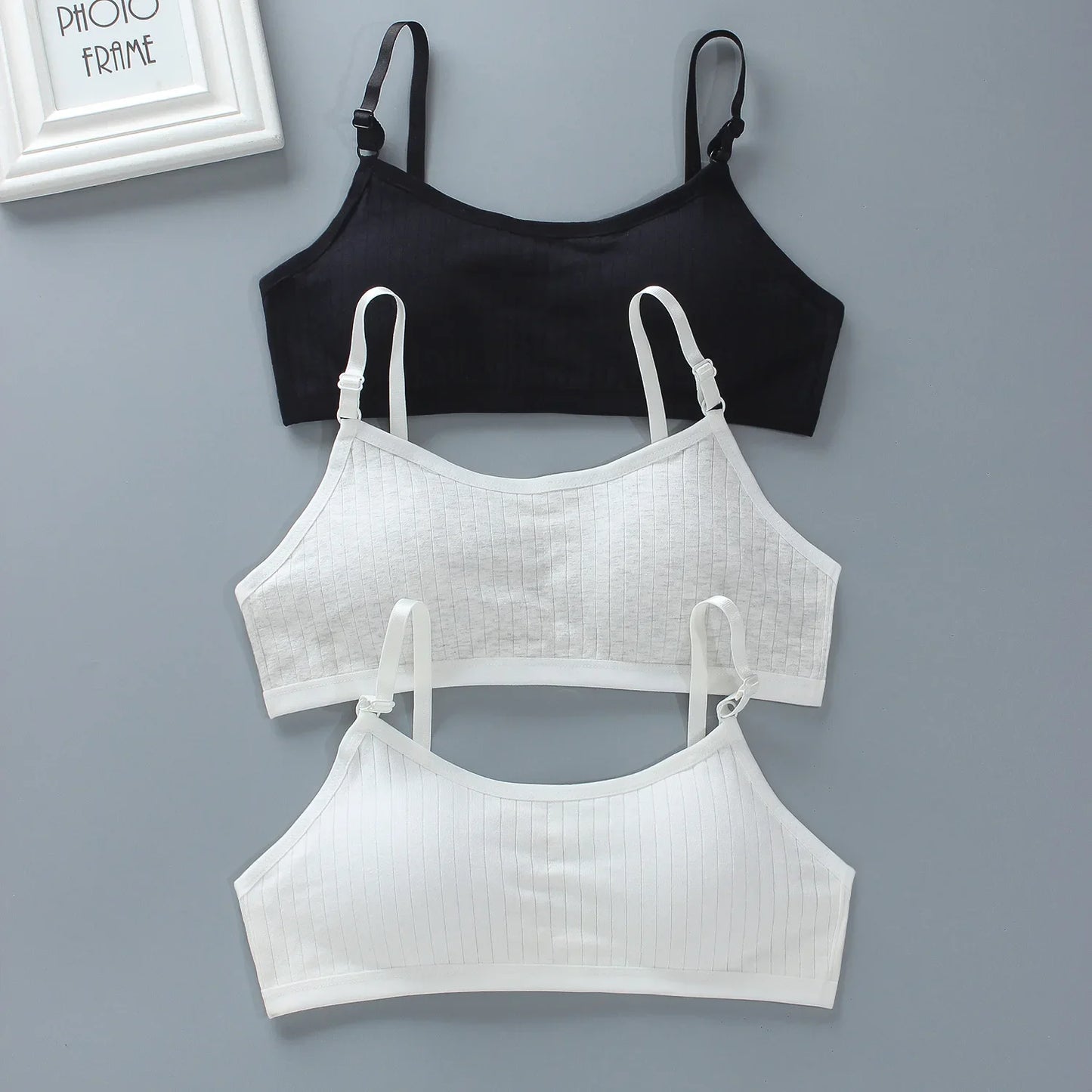 Teenage Girls Training Bra Seamless Cotton Spandex Vest Bra