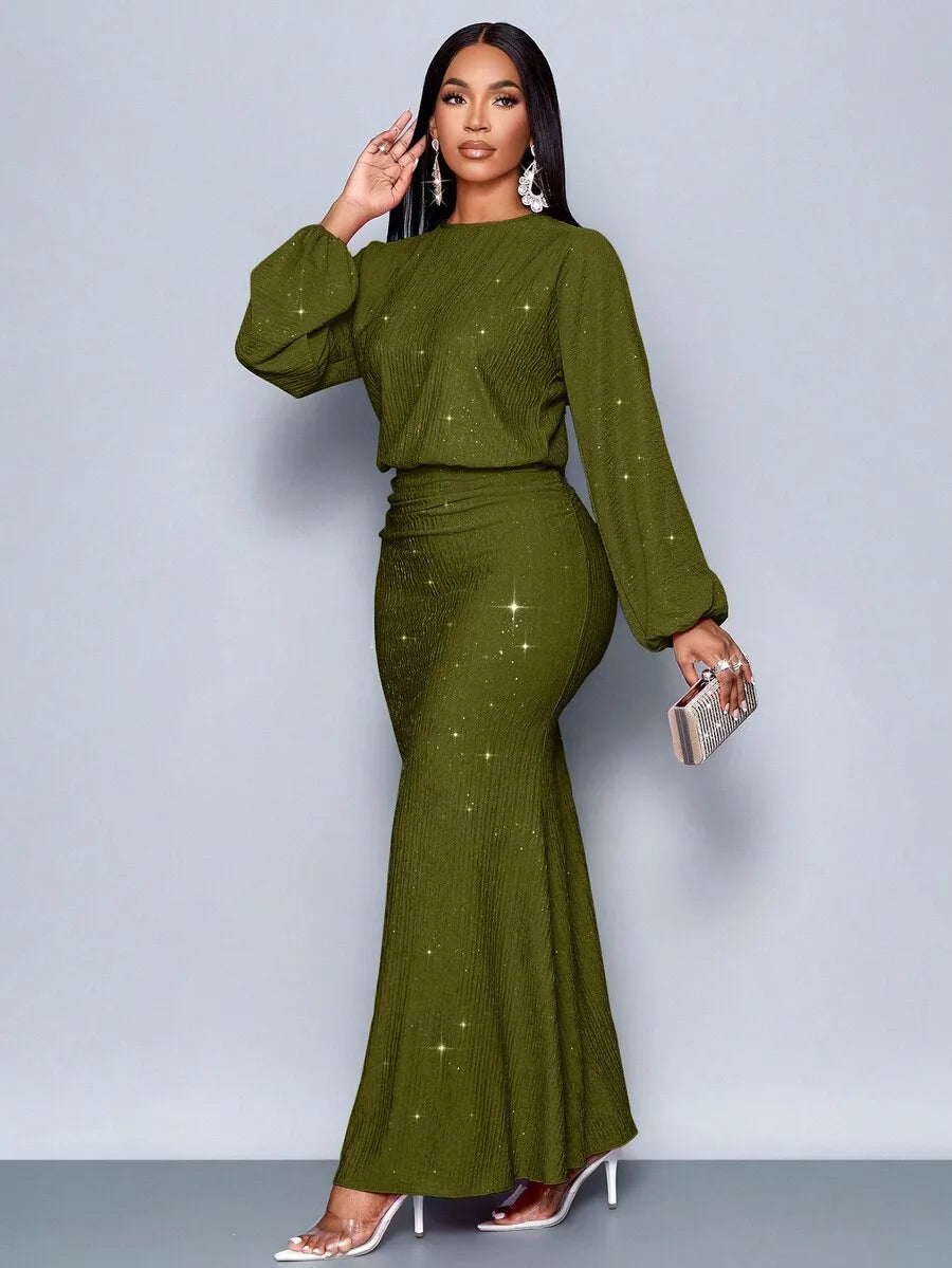 Floor Length Mermaid Hem Bodycon Dress For Party Valentines Day