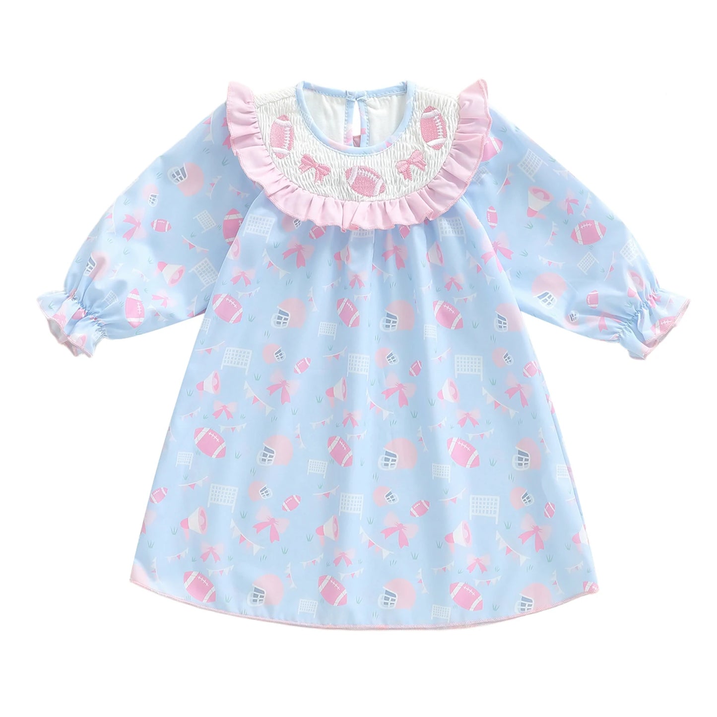 Infant Girls Floral Print Ruffle Sleeve Bowknot Romper Headband Set