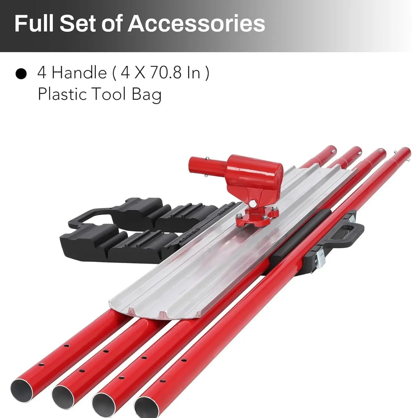 NONEDIY Bull Float Magnesium Concrete Float With Four Handles