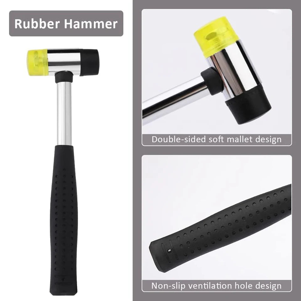 Leather Stamping Tools Kit With Rubber Hammer 20 Stamp Set