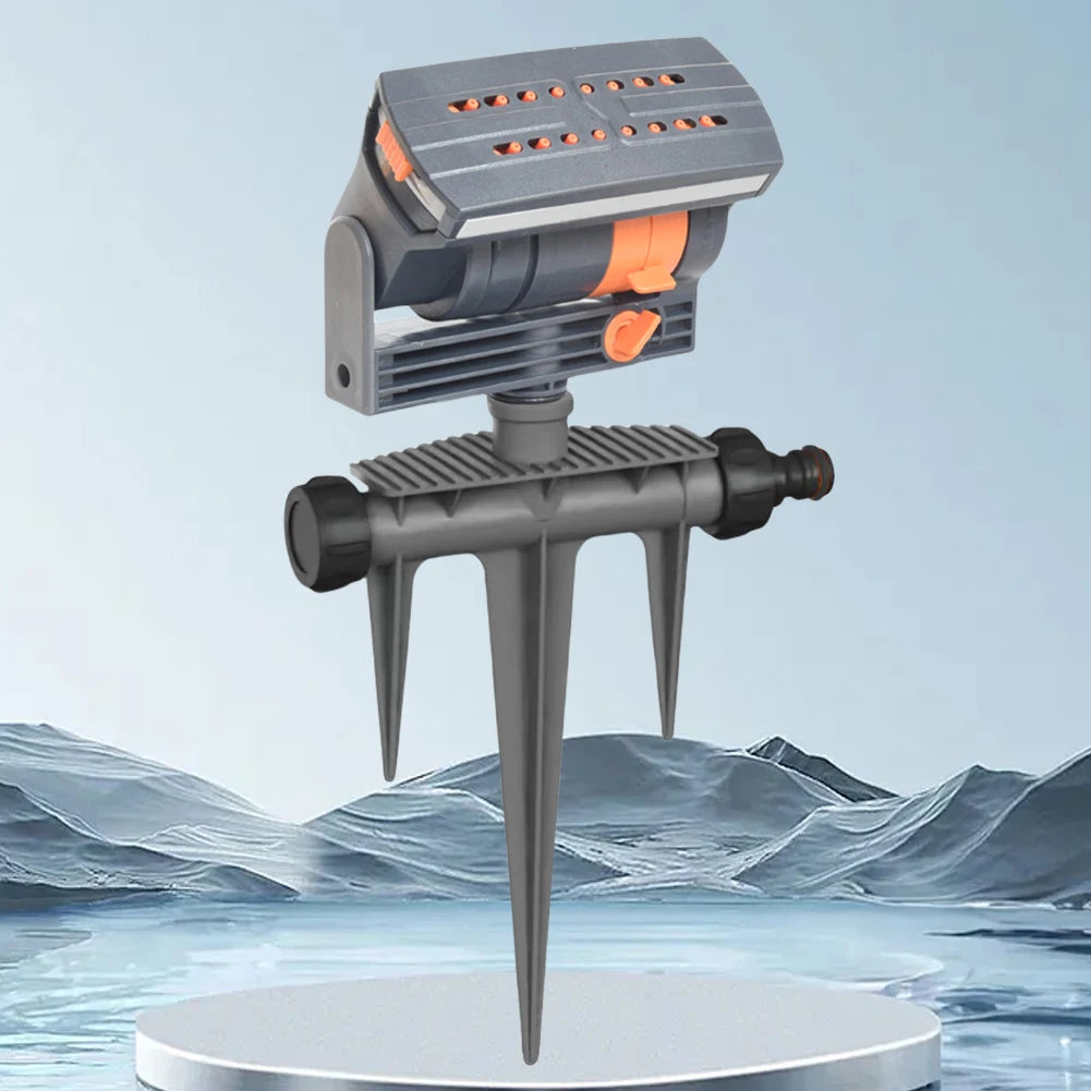 Oscillating Sprinkler Automatic Garden Sprinkler With 16 Nozzles For Lawn Patio Garden Watering System Adjustable Flow