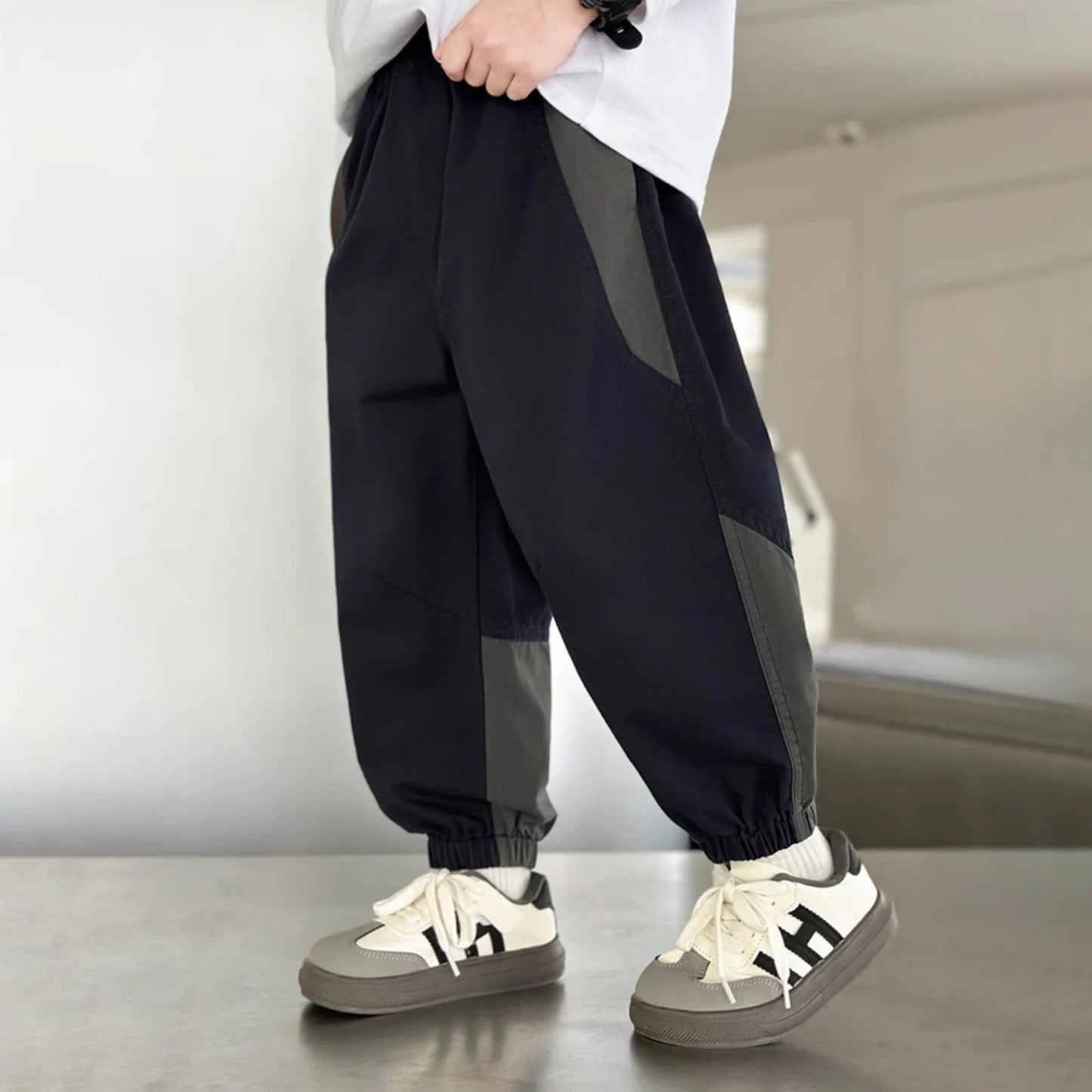 Boys Pants Loose Fit Drawstring For Big Kids Unisex